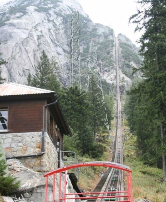 Thrilling Mountain Ride At Handeck Bridge, Switzerland