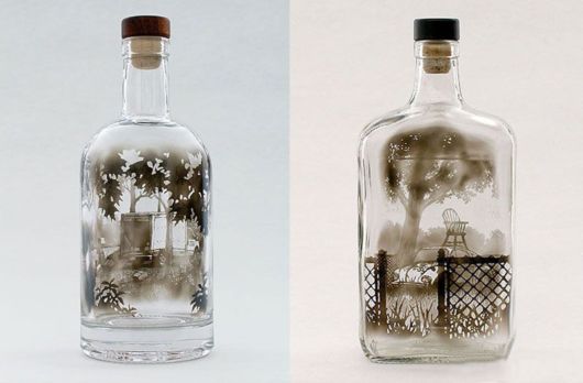 Amazing Bottled Smoke Art