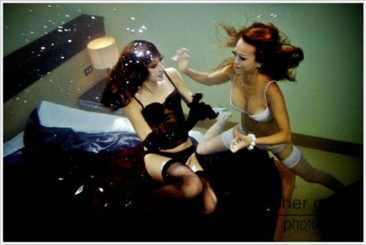 Crazy Underwater Pillow Fight