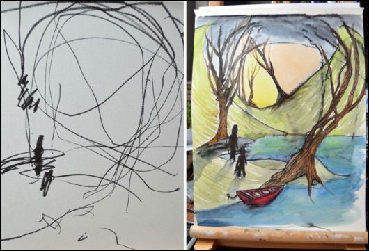Turning Sketches Into Paintings