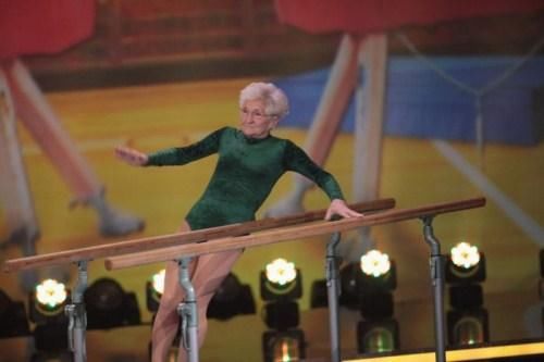 86 Year Old Grandma Still Doing Gymnastics