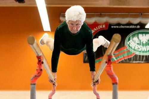86 Year Old Grandma Still Doing Gymnastics