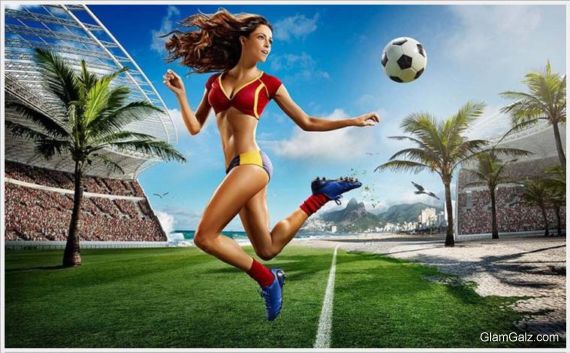 Click to Enlarge - World Cup Beauty Calendar 2014