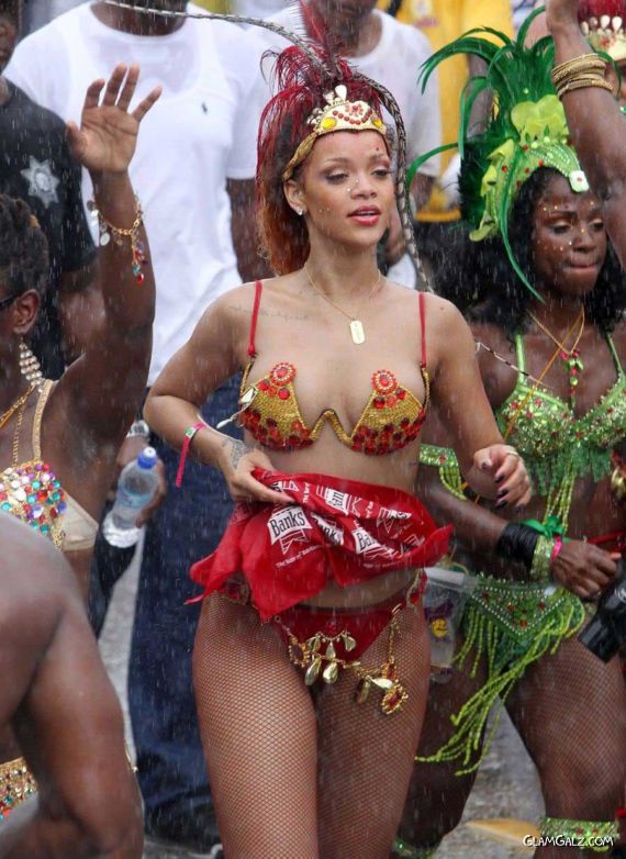Spicy Rihanna At The Carnival