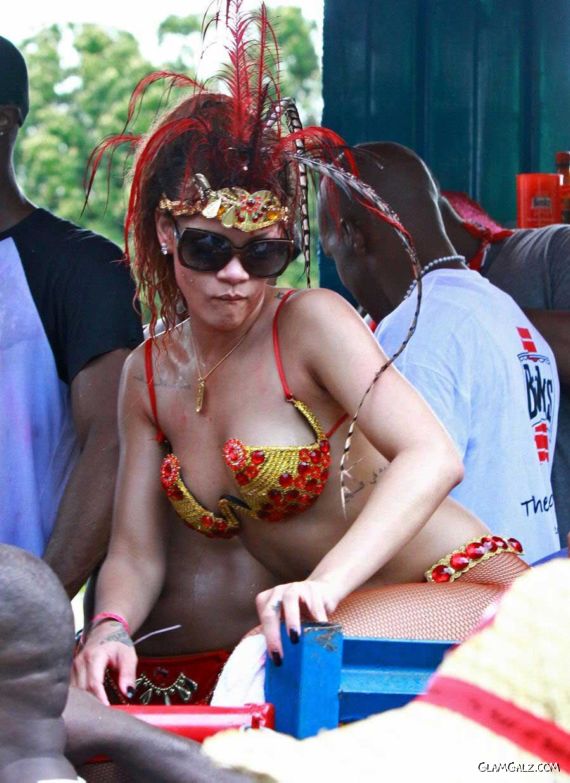 Spicy Rihanna At The Carnival