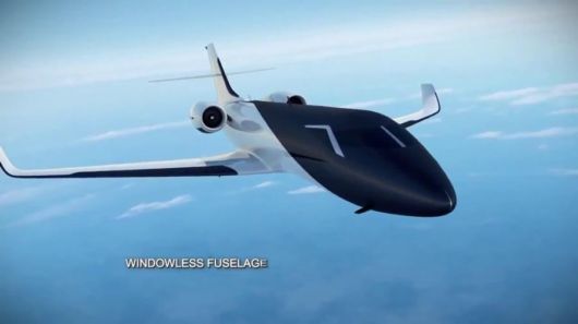 The Dollar 60 Million Windowless Private Jet concept