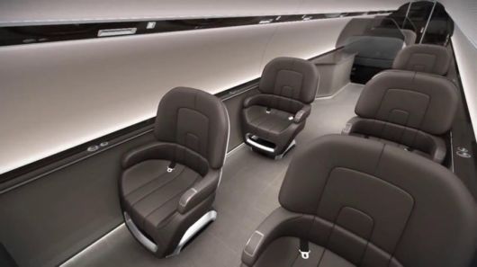 The Dollar 60 Million Windowless Private Jet concept