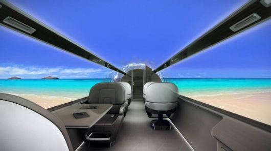 The Dollar 60 Million Windowless Private Jet concept