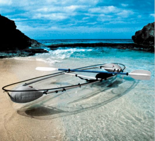 Transparent Kayak Lets You See Into The Ocean Below
